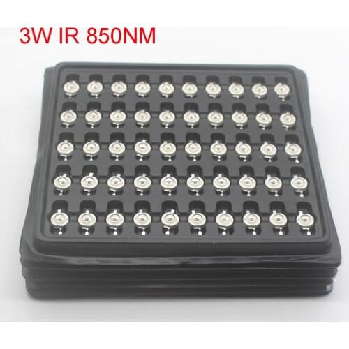 10pcs x 3Watt 3W High Power led 850nm Infrared LED IR for Night Vision CCTV