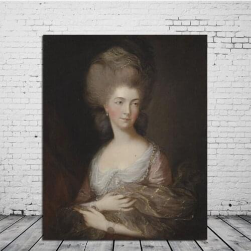 Thomas Gainsborough Self-Portrait Wall Art Canvas Painting Poster Prints Modern Painting Wall Picture For Living Room Home Decor