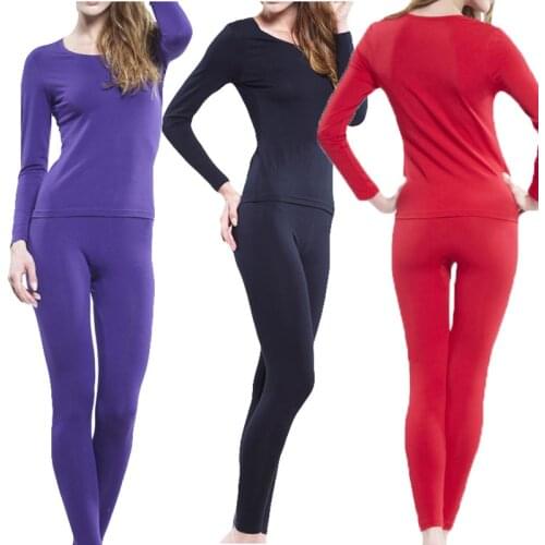 XL-6XL Thermal underwear women set 2018 Autumn winter high elastic long johns Modal thin slim set