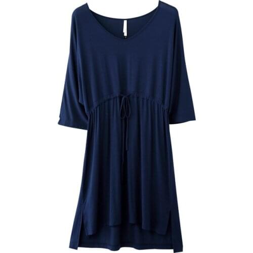 Yomrzl A766 New arrival summer modal womens nightgown daily causel sleep dress simple home style clothes