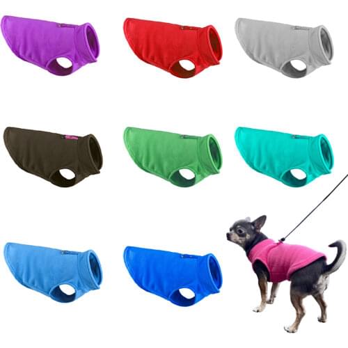 Winter Fleece Pet Dog Clothes Puppy Clothing French Bulldog Coat Pug Costumes Jacket For Small Dogs Chihuahua Vest Hondenkleding