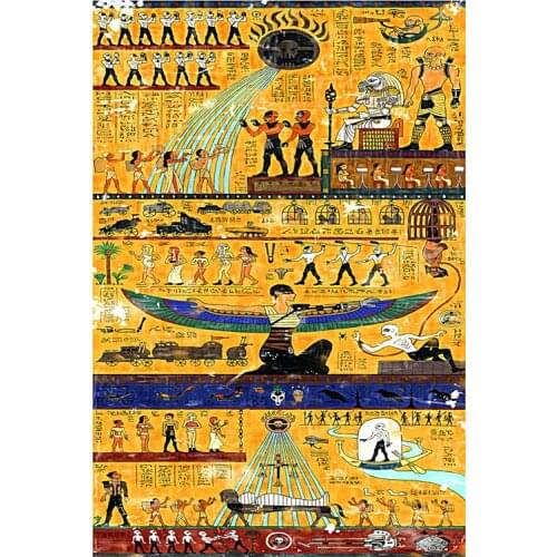 1000 pieces The wooden puzzles Egyptian mural world jigsaw puzzle white card adult childrens educational toys
