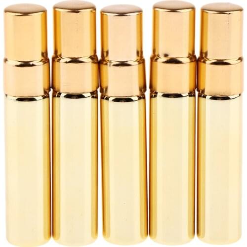 5pcs 5ml/0.17oz UV Glass Bottles Essential Oil Bottle Jar Lotion Pump Bottle