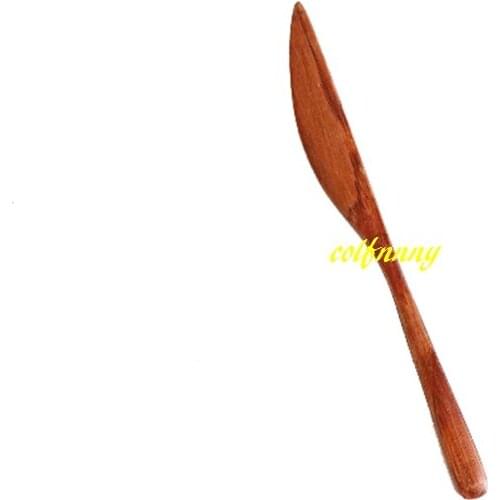 500pcs/lot Fast shipping 16*1.5cm Wood cutlery knife wooden butter knife cheese jam spreader cake knives Bakeware