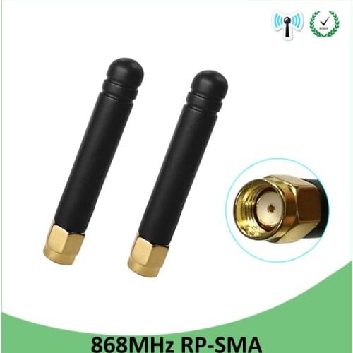10pcs 868MHz 915MHz Antenna 3dbi RP-SMA Connector GSM 915 MHz 868 IOT antena outdoor signal repeater antenne waterproof Lorawan