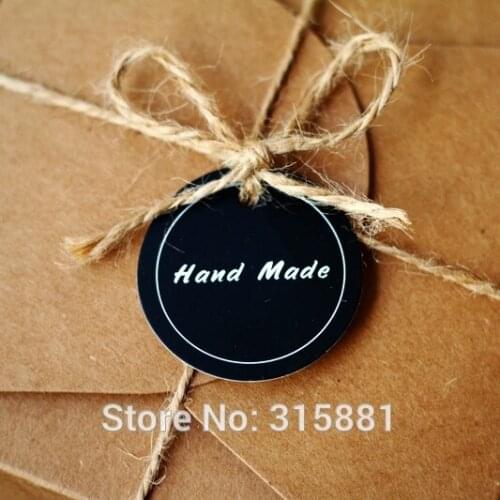 Hand made Paper tags, jewelry Paper Tags with rope 100pcs/lot