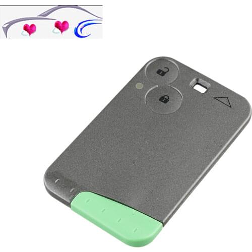 New arrival Replacement 2 Button Remote Key Card Shell Case Smart Card Key Case forRENAULT Laguna car key shell high quality