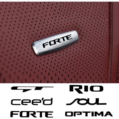 Car Chair Seat Sticker Front Seat Tuning Badges Metal For Kia Cadenza Ceed Optima Picanto Rio Sorento Soul Sportage accessories