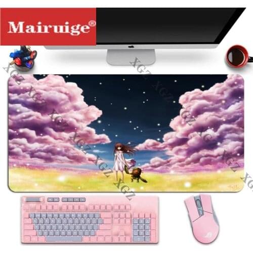 Mairuige Cartoon Mouse Pad, Natural Rubber Long Desktop Computer Notebook Pad, Precision Seam Office Gaming Mouse Pad Desk Mat