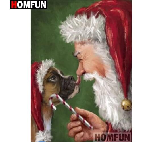 HOMFUN Full Square/Round Drill 5D DIY Diamond Painting "Santa Claus" Embroidery Cross Stitch 5D Home Decor Gift A16489