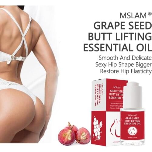 MSLAM Grape Seed Buttocks Essential Oil, Female Firming And Plumping Essential Oil, 30ml
