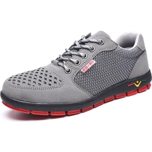 Mens Sneakers Summer Breathable Work Boots Insulated Anti-static Site Safety Shoes For Men Casual Fashion Labor Designer