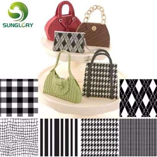 Set of 6 Fabric Texture Sheet Set Cookie Texture Mat Sugar Craft Decoration For Cupcake Fondant Cake Mold Baking Tools For Cakes