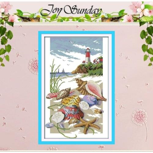Sailing (2) Counted Cross Stitch 11CT Printed 14CT Cotton Cross Stitch Sets landscape Cross-stitch Kit Embroidery Needlework