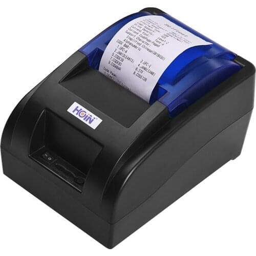 Portable 58mm Thermal Receipt Printer with BT & USB Interface High Speed Bill Ticket Clear Printing ESC/POS Commands Set