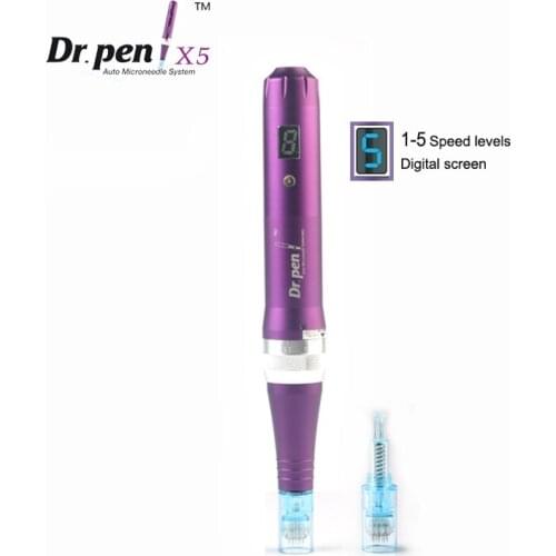 Professional Wireless Digital Display Dr. Pen Ultima X5 Microneedling Pen of Rechargeable skin care Kit