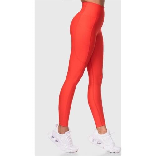 Superstacy High Waist Pockets Pomegranate Flower Sports Leggings