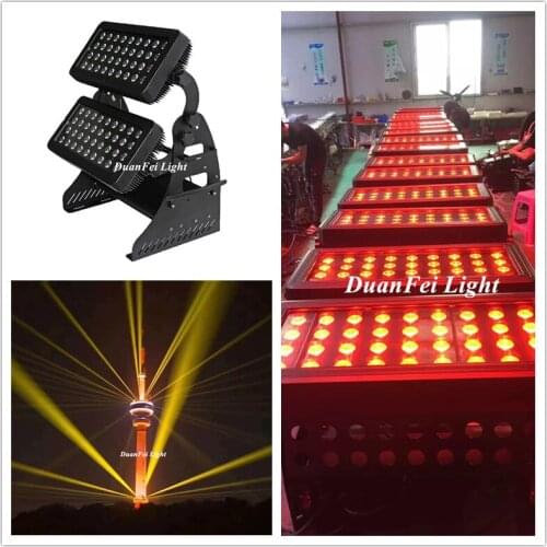 2pcs Outdoor LED 72*10w 4in1 rgbw LED Wall Washer Light 72x10watt RGBW IP65 Waterproof Stage Light
