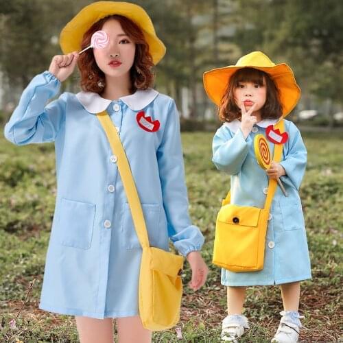 Umorden Fantasia Halloween Costumes for Women Girls Cute Lovely Japan Kindergarten Student Uniform Costume Adult Child Pink Blue