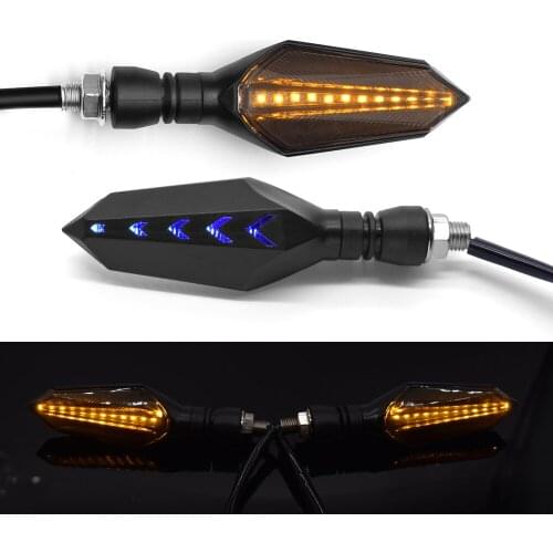 Universal Motorcycle 12V LED Turn Signal Lights Blinker Front Rear Lights For Suzuki RG500 RGV250 VS VZ 800 Bandit 650S DL1000