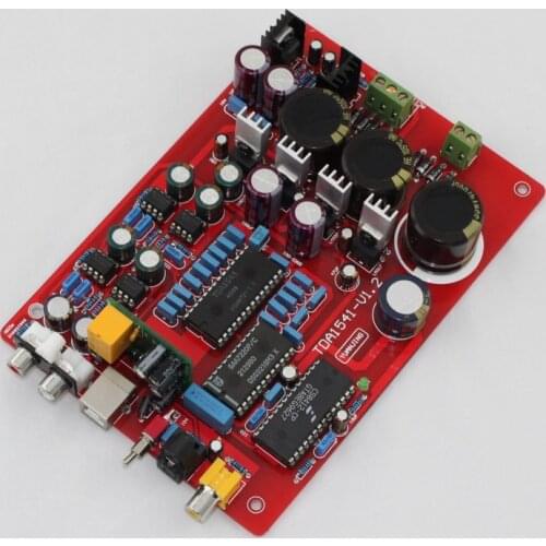Power amplifier decoder TDA1541 NE5534 fiber coaxial usb PCM2704 decoder board