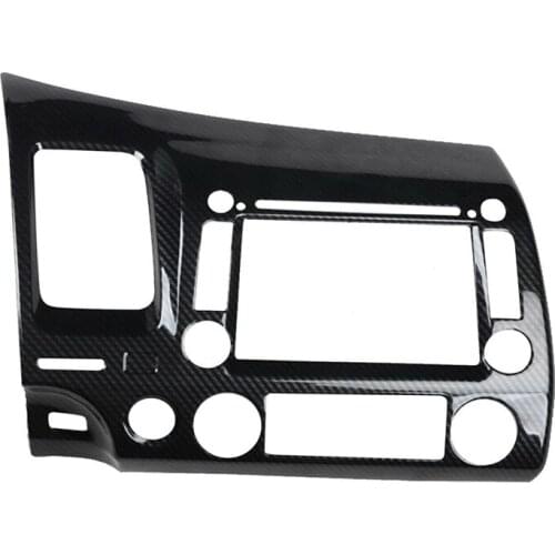 For Honda Civic 2006-2011 Carbon Fiber Style Interior Central Control Panel Trim