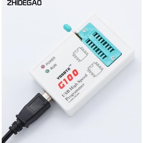 G100 High Speed USB SPI Programmer 24 26 25 93 Bois EEPROM Flash support Compatible with EZP2010 EZP2013 EZP2019 Newest Version
