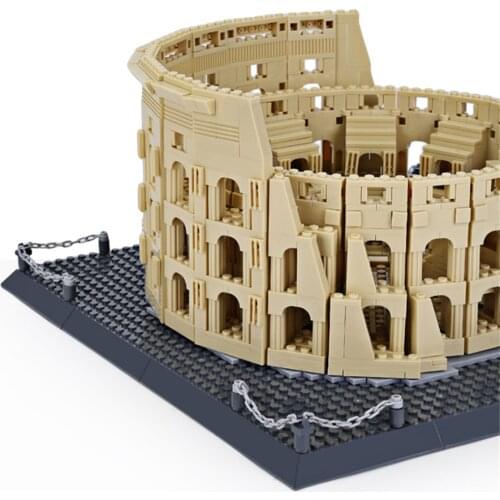 Wange 5225 Worlds Famous Architecture Series 1758pcs Italy Rome Colosseum Building Blocks Bricks Educational Toys Party Favors