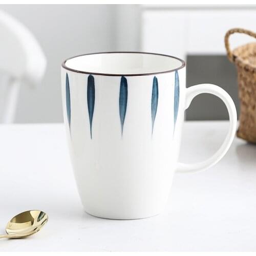 Japanese Ceramic Coffee Mug Breakfast Milk Cereal Cup Hand Painted Mugs Tumbler Tazas Tea Water Cups Drinkware Couple Gifts