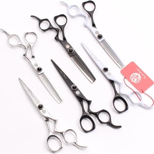 Z9016 6 inch 17.5cm Japan 440C Professional Human Hair Scissors Hairdressing Cutting Shears Thinning Scissors Hair Styling Tools