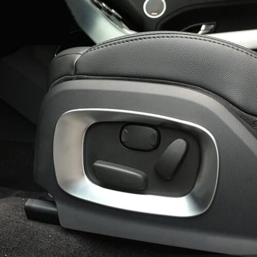 2012-2015 For Landrover Range Rover Evoque Car-Styling ABS Matt Chrome Car Seat Side Frame Cover Trim Accessories set of 2pcs