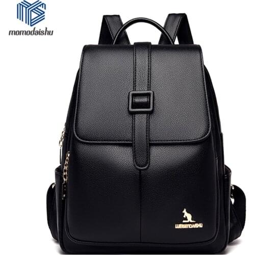 2021 High Quality Female Large Capacity School Bagl Women Fashion Designer Backpack Purse Lady Rucksack Mochilas Sac