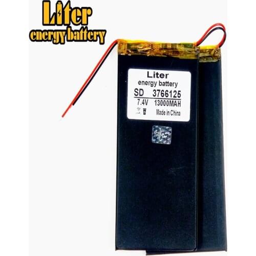 7.4V 13000mAh 3766125 *2 U30GT U30GT1 U30GT2 tablet battery plates 66MM * 3.7MM * Length 125MM *2
