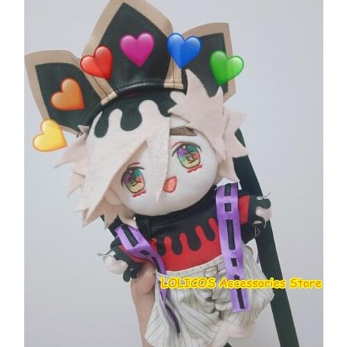 Anime Douma Demon Slayer Kimetsu no Yaiba Cosplay Cute DIY Change Clothes Dolls Plush Stuffed Toy 20cm Pillow Puppet Xmas Gift