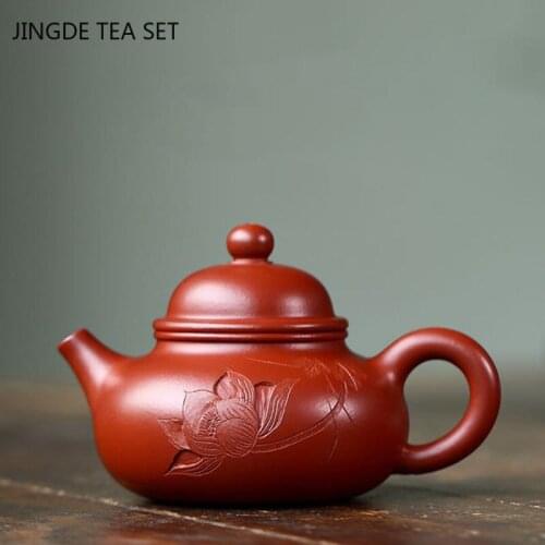 Authentic Yixing tea pots Purple Clay Teapot Raw ore Dahongpao Beauty kettle Boutique Customized Tea Ceremony Gifts 140ml