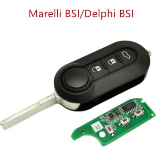 Car Remote Key For Fiat 500 Doblo Qubo Grande Punto 2006-2013 Delphi BSI System 433.92ASK PCF7946