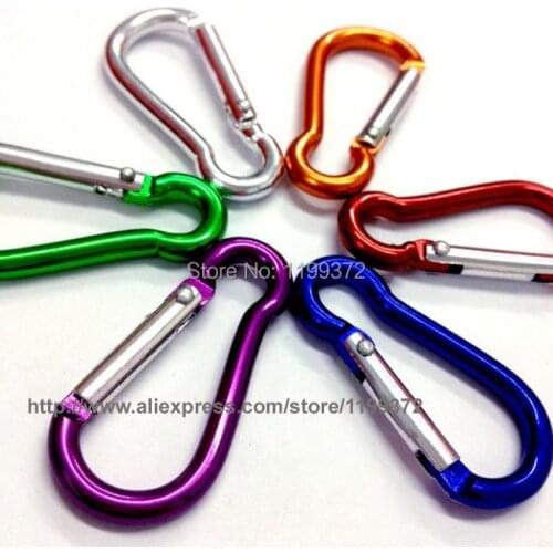 1000pcs/lot 5cm cucurbit shape carabiner for decorationgift Aluminium Alloy trip Bottle Hook Camping Hiking Keychain Key Chain