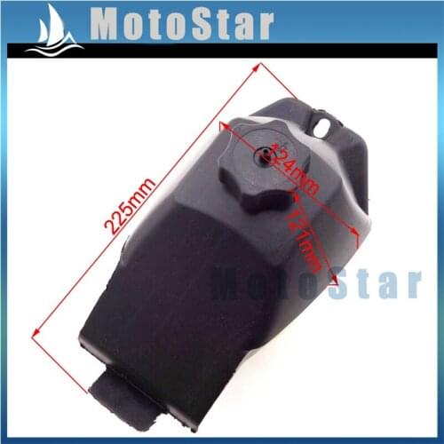 Black Plastic Gas Petrol Fuel Tank For 2 Stroke 47cc 49cc Chinese Mini Moto Dirt Bike Minimoto Kids ATV Quad 4 Wheeler