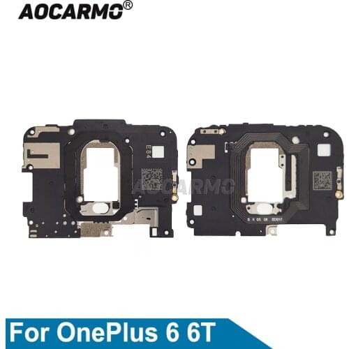 Aocarmo For OnePlus 6 A6000 Motherboard Back Cover Holder With NFC Antenna Module