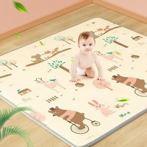 Baby Play Mat Xpe Puzzle Childrens Mat Thickened Tapete Infantil Baby Room Crawling Pad Folding Mat Baby Carpet Thickness 1cm