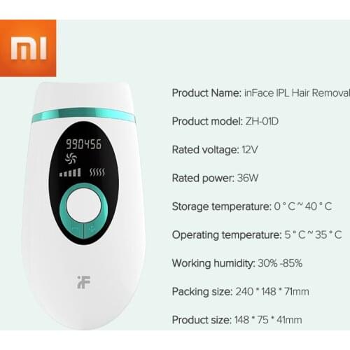 Xiaomi 900000 Flash IPL laser Hair Remover Painless Permanent Epilator Home Use Whole Body Hair Removal Machine