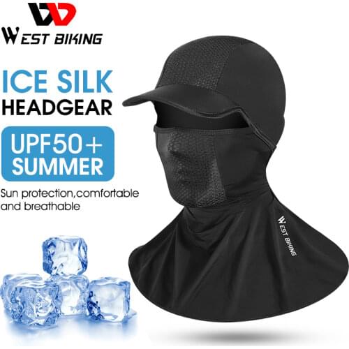 WEST BIKING Summer Cycling Cap Anti-UV Sun Protection Sport Running Balaclava Men Women Bicycle Motorcycle Helmet Liner Bike Hat