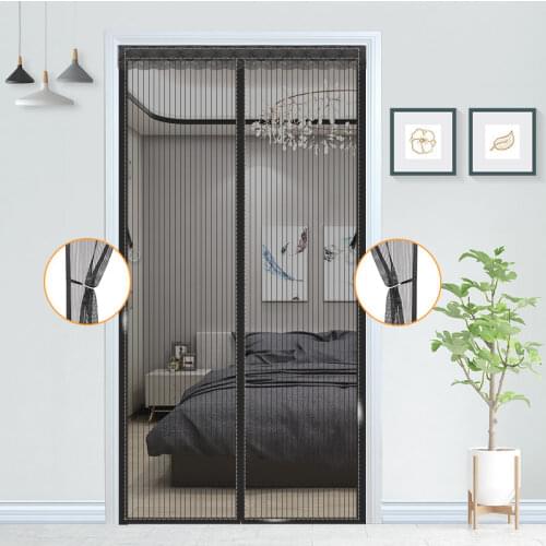 Custom-made Quality Magnetic Mosquito Net Summer Anti Bug Door Sticker Curtain Magic Mesh Automatic Closing Door Screen Kitchen