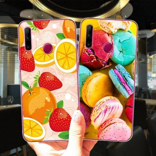 Macaron Watermelon Orange Banana Fruit Soft Silicone Phone Case Cover For Huawei Honor 10i 20i 30i 9 10 20 30 Lite Pro 9X 8X 8C