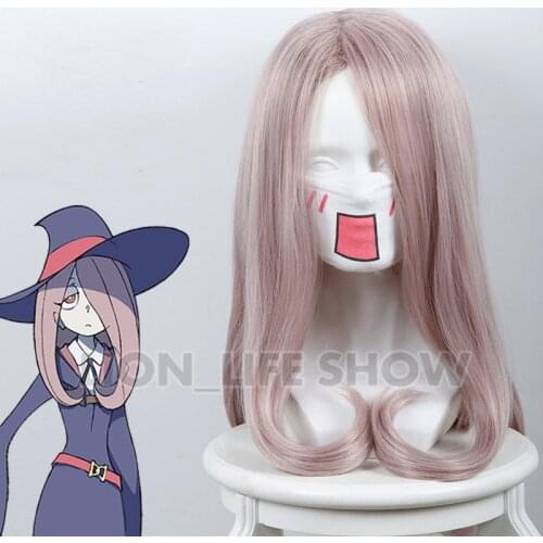 Little Witch Academia Sucy Mambavaran Wig Cosplay Costume Women Long Heat Resistant Synthetic Hair Party Wigs+ Wig Cap