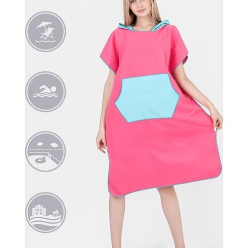 Cloak Swimming Change clothes Wearable Bath towel Bathrobe Sandy beach adult Seaside Beach Quick drying