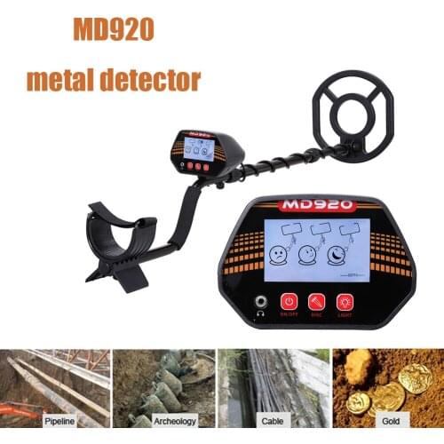 MD920 Underground Metal Detector Gold Treasure Finder Digger Kit Waterproof machine Metal Detector Adjustable Length Detecting