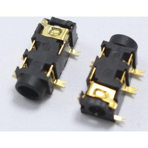 5PCS PJ-327A 3.5mm Headphone jack PJ327A 5Pin Audio Socket SMD 3+2 Pin Gold Plated Digital Connector