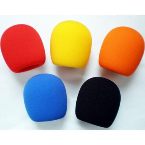 FREE Shipping 1pcs 6-colors can choose Microphone Grill Foam Cover Mic Shield windscreen Holder Highquality