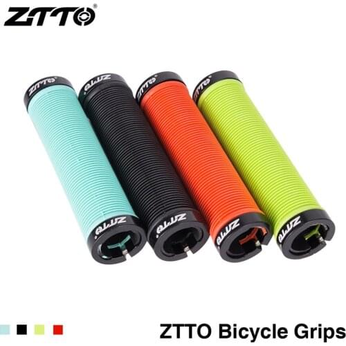 ZTTO AG15 MTB Mountain Bike grips Silicone Gel Lock on Anti Slip Handlebar Grips bar grips Folding Bike Bicycle Parts
